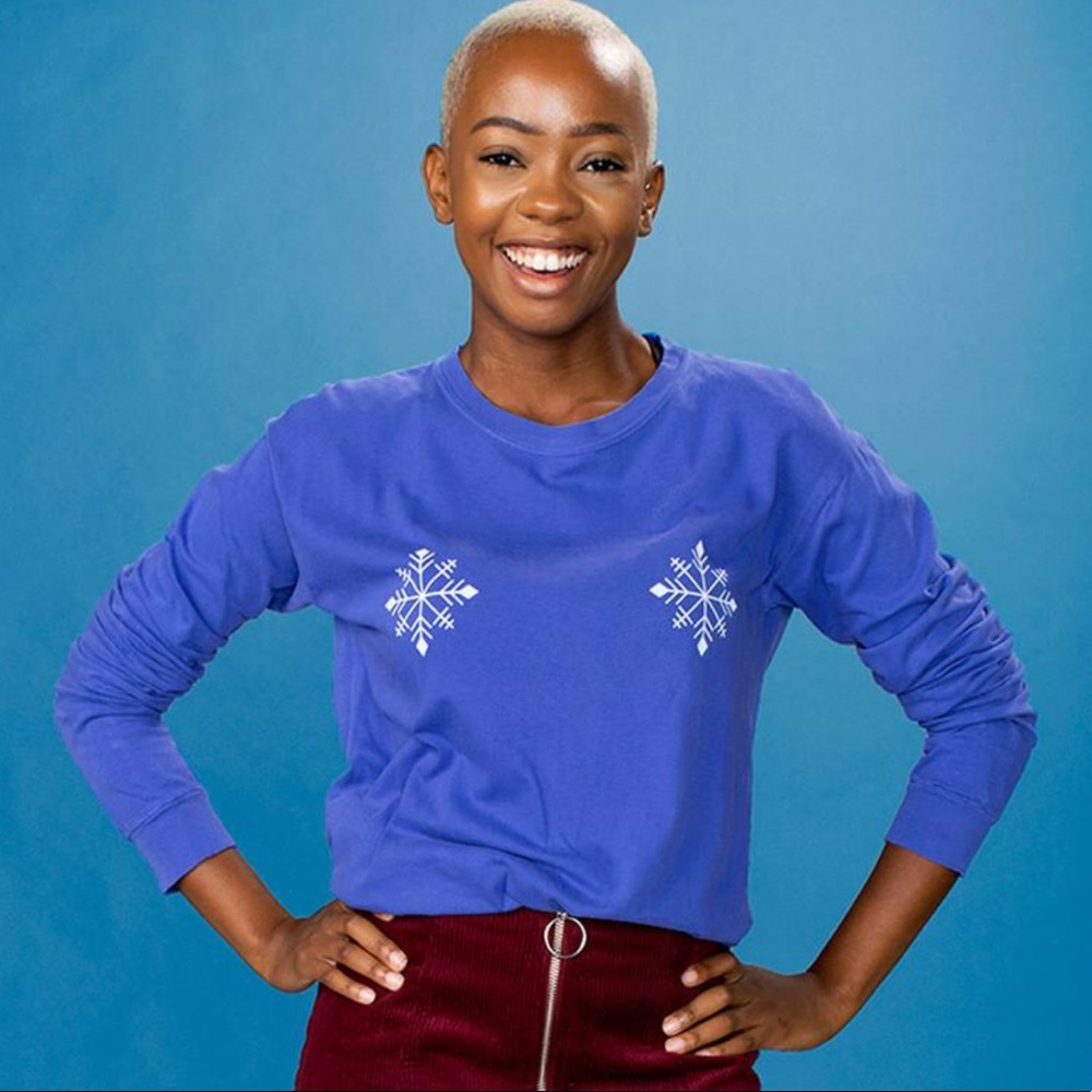 SNOWFLAKE BOOBS LONG SLEEVE TEE